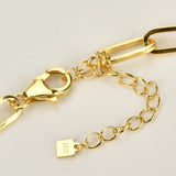 925 Silver Geometric Rectangle Chain Horoscope Thin Thick Women Jewelry