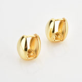 925 Silver Heart Hoops Punk Earrings