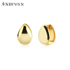 925 Silver Heart Hoops Punk Earrings