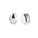 925 Silver Heart Hoops Punk Earrings