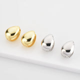 925 Silver Heart Hoops Punk Earrings