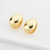 925 Silver Heart Hoops Punk Earrings