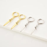925 Silver Heart Key Cross Drop Earrings - Wedding Party Jewelry