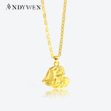 925 Silver Heart Pendant Long Chain Rock Punk Women Jewelry