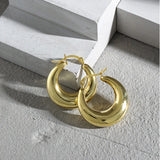 925 Silver Hollow Hoops Earring Women Piercing Jewelry Clips Pendientes