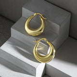 925 Silver Hollow Hoops Earring Women Piercing Jewelry Clips Pendientes