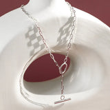 925 Silver Horoscope Chain Round Line locker Choker Necklace