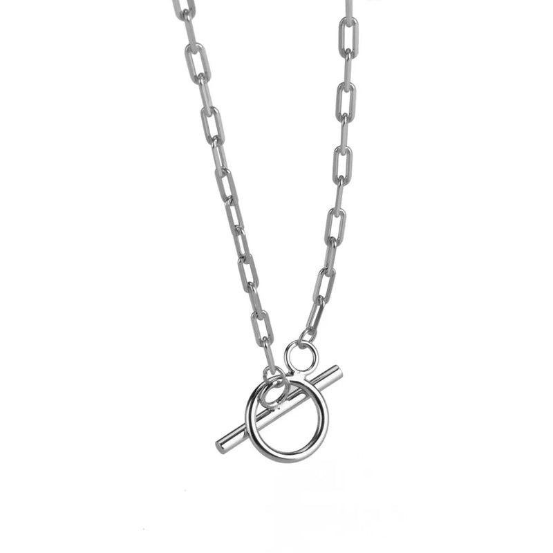 925 Silver Horoscope Chain Round Line locker Choker Necklace