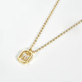 925 Silver Inital Pendant Choker Monogram Necklace Fine Jewelry