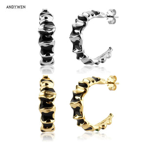925 Silver Circle Hoop Earring for Women Jewelry
