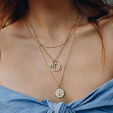 925 Silver Letters Birthstone Pendant Long Chain Necklace Wedding Gift