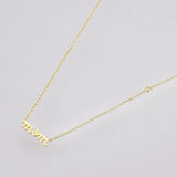 925 Silver Mama Pendant Choker Necklace Long Chain