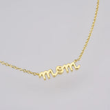 925 Silver Mama Pendant Choker Necklace Long Chain