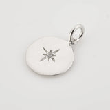 925 Silver Lighting Coins 12mm Round Pendant Necklace Charm Gift