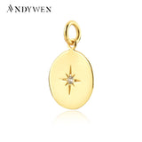 925 Silver Lighting Coins 12mm Round Pendant Necklace Charm Gift