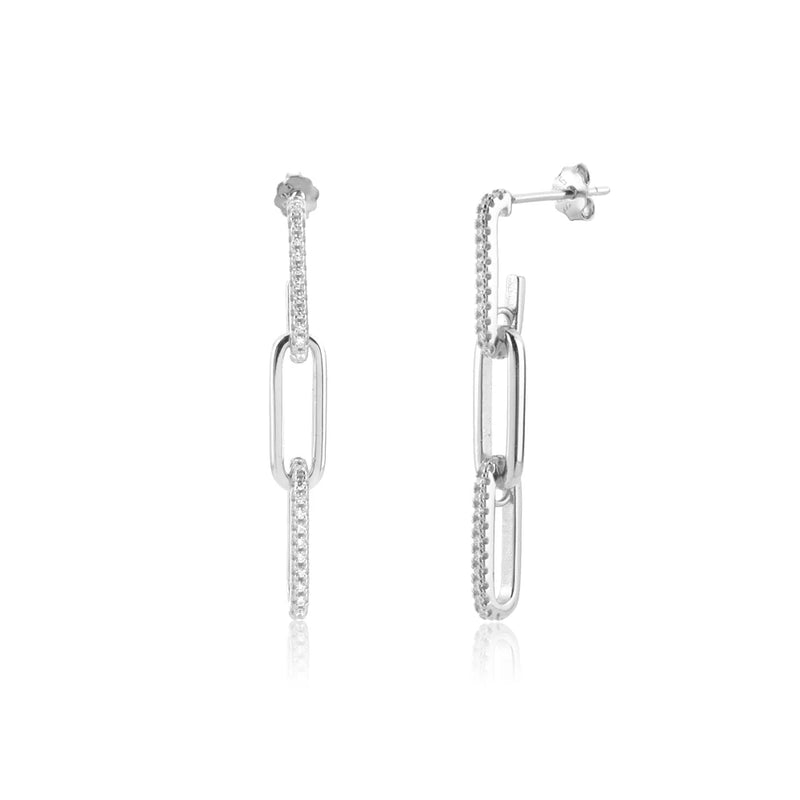 925 Sterling Silver Horoscope Drop Earring Zircon CZ Fine Jewelry Wedding Gift