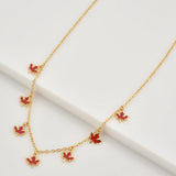 925 Silver Maple Leaf Charm Pendant Necklace