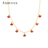 925 Silver Maple Leaf Charm Pendant Necklace