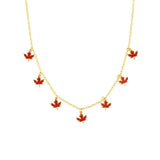 925 Silver Maple Leaf Charm Pendant Necklace
