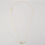 925 Silver Multi-Stone Cluster Necklace Crystal Zircon Pendant Jewelry