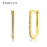 925 Silver Ovals Circle Drop Earring Punk Jewelry
