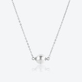 925 Silver Pearl Pendant Choker Necklace Wedding