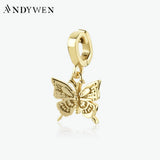 925 Sterling Silver Butterfly Pendant Charm for DIY Jewelry Making