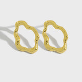 925 Sterling Silver Circle Stud Earring for Women