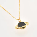 925 Sterling Silver Planet Globe Pendant Chain Necklace Wedding Gift Jewelry