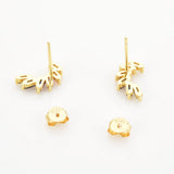 925 Silver Rainbow CZ Stud Earrings Wedding Gift