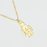 925 Silver Robert Future Pendant Necklace Crystal Jewelry Gift