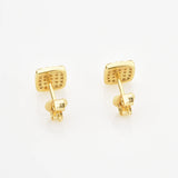 925 Sterling Silver CZ Zircon Stud Earrings Piercing