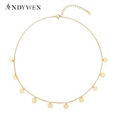 925 Silver Coins Pendant Choker Necklace Chain Women Jewelry