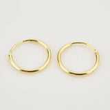 925 Sterling Silver Slim Hoops Circle Earrings Wedding Punk Jewelry