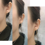 925 Sterling Silver Slim Hoops Circle Earrings Wedding Punk Jewelry