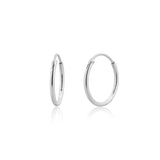925 Sterling Silver Slim Hoops Circle Earrings Wedding Punk Jewelry