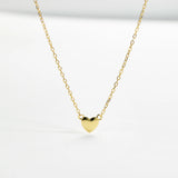 925 Silver Heart Pendant Necklace Choker Wedding Women