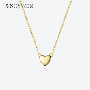925 Silver Heart Pendant Necklace Choker Wedding Women