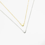 925 Silver Heart Pendant Necklace Choker Wedding Women