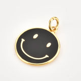 925 Sterling Silver Smile Happy Mood Smiley Happy Face Charm Pendant