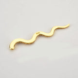 925 Silver Snake Pendant Long Chain Animal Rock Punk Jewelry