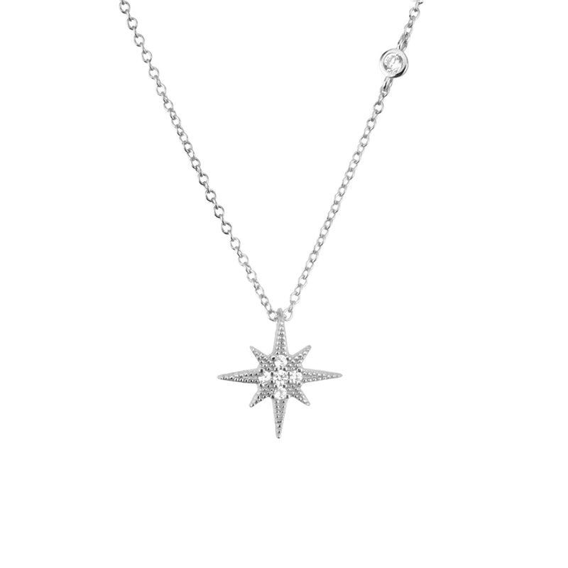 925 Silver Snow Pendant Choker Necklace Chain Wedding Rock Punk Jewelry