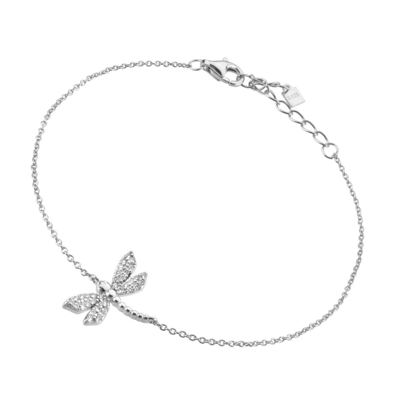 925 Silver Split Plating Dragonfly Bee Butterfly Bracelet Zircon Women Jewelry