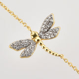 925 Silver Split Plating Dragonfly Bee Butterfly Bracelet Zircon Women Jewelry