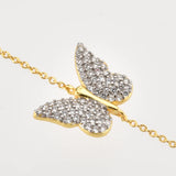 925 Silver Split Plating Dragonfly Bee Butterfly Bracelet Zircon Women Jewelry
