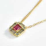 925 Silver CZ Charm Pendant Necklace Winter Christmas Jewelry