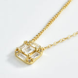 925 Silver CZ Charm Pendant Necklace Winter Christmas Jewelry
