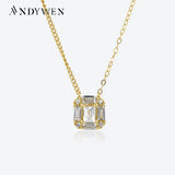 925 Silver CZ Charm Pendant Necklace Winter Christmas Jewelry