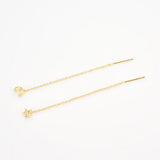 925 Silver Star Moon Stud Earring Crystal Fine Jewelry
