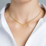 925 Silver Star Pendant Necklace Winter Jewels